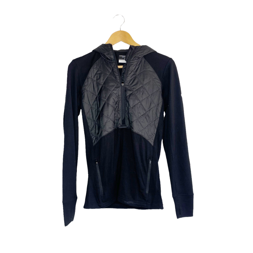 Icebreaker Women's Icebreaker Merino GT Long Sleeve Pullover Top Black Small